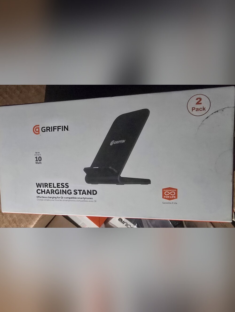 Griffin Black Wireless Charging Stand - 2 Pack